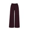 Women's Solid Color High Waist Cotton And Hemp Loose Pocket Leisure Time Trouser