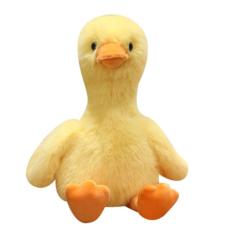 Cute Simulated Duckling Doll Plush Toy Yellow Duck Duck Doll Children'S Soothing Rag Doll Birthday Gift