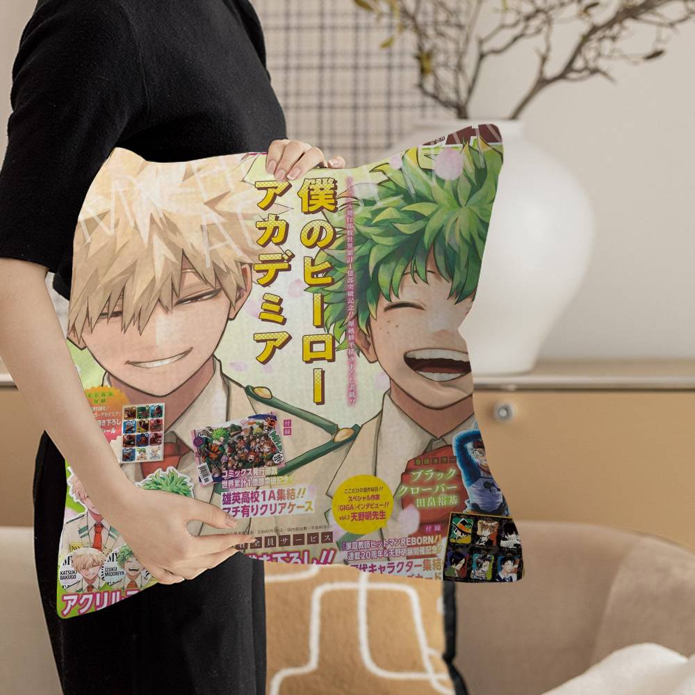 

Моя геройская академия Деку Персонализированная наволочка от пыли для подушки Спальня Детская вечеринка Украшение Наволочка День рождения Детский подарок 12x12Inch