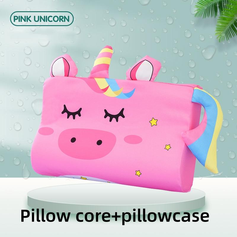 3-14 Years Kids Memory Foam Pillow Slow Rebound Soft Toddler Pillow Breathable Neck Pillow Washable Cover Support Sleep Pillows