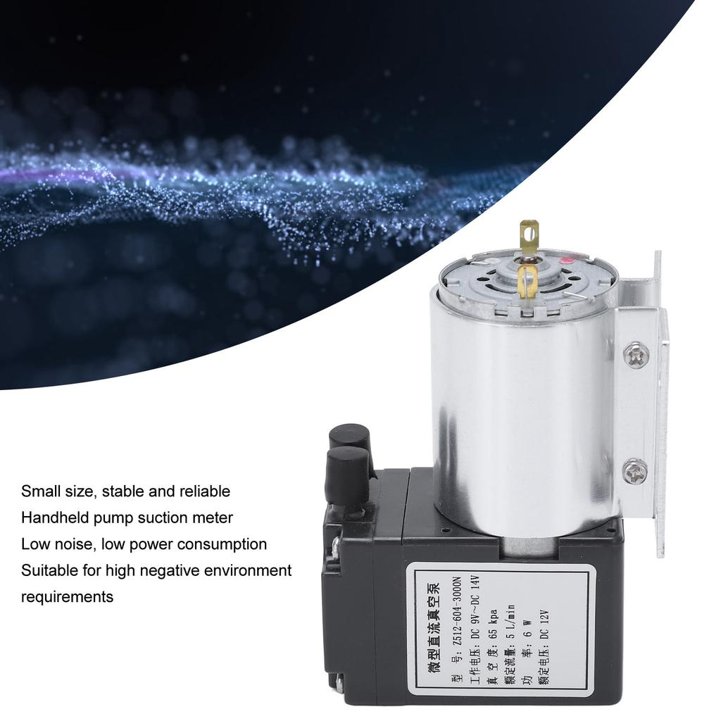 Mini Vacuum Pump Low Noise Handheld ABS Aluminum Negative Pressure Air Suction Pump for Electrical DC12V