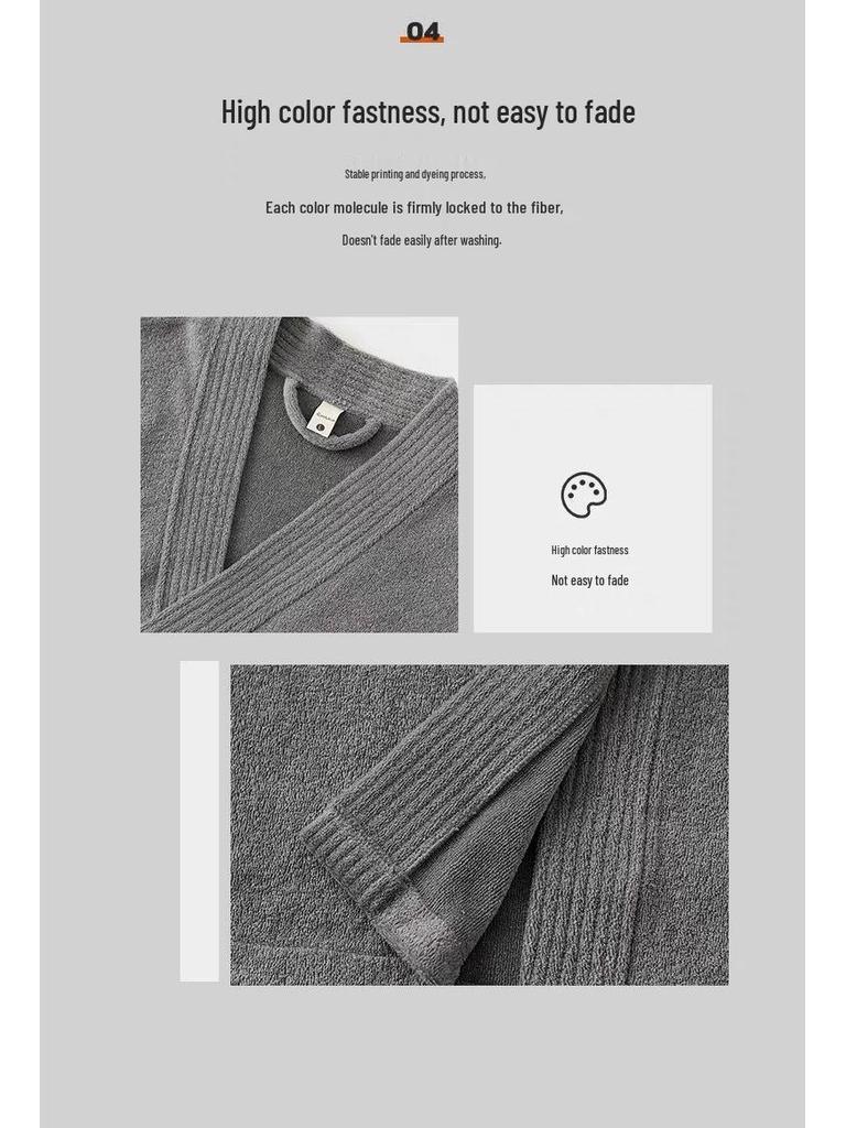 G5U Women's Long Bathrobe - Absorbent, Quick-Dry, Hotel-Style Towel Robe