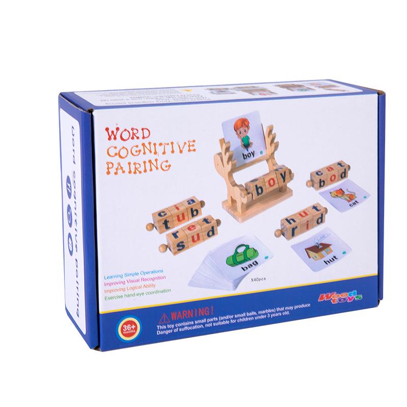 

CPC Crossword Game: Cognitive Vowel Matching Educational Wooden Toy Set