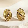 Leaf Fashion Personality Stud Earrings - Symmetrical Jewelry