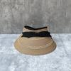 Summer Travel Empty Top Hat Women Can Store Sunscreen Straw Hat Sun Hat Hollow Straw Visor Hat