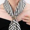 Scarf Buckle Shirt Ring Clip Slide-on Scarf Ring Flower Sun Rhinestone Scarf Buckle Clothing Accessory for Dates Parties Events