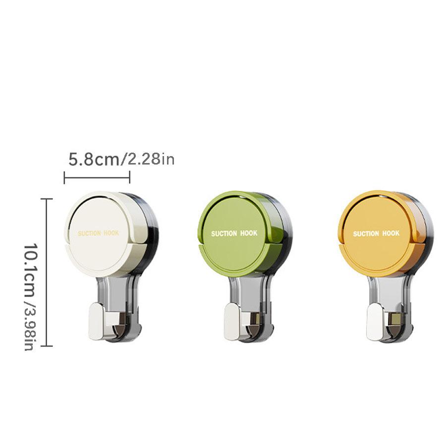 Suction cup hook, strong vacuum, no punching, adhesive hook, towel rack, kitchen, bathroom, bathroom, wall, no marks, movable