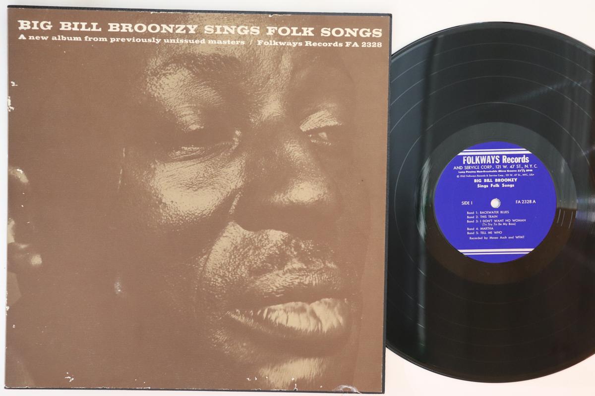 

LP Record BIG BILL BROONZY Sings Folk Songs FA2328 FOLKWAYS 1962 US Blues Used