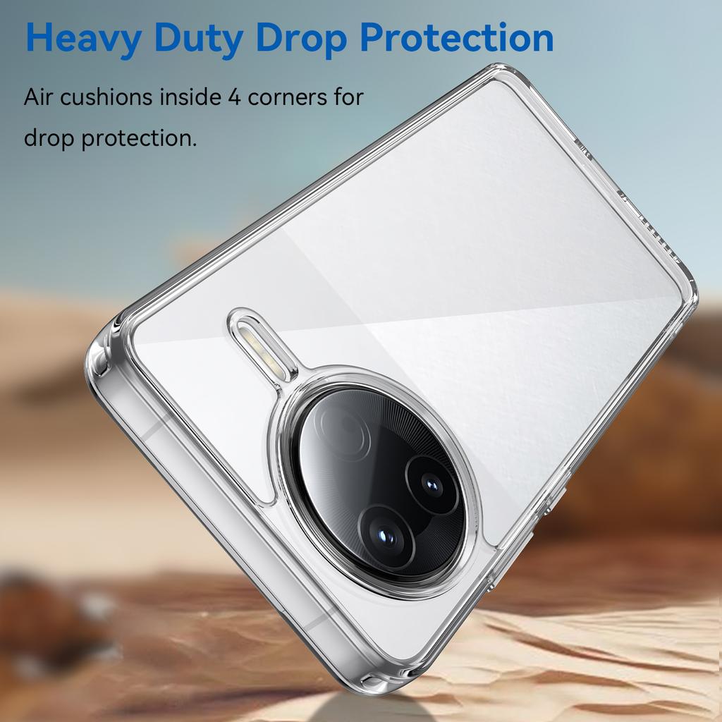 WANLONFENG MF Series for Xiaomi Poco F7 Pro 5G/Redmi K80 5G Case TPU Acrylic Clear Phone Cover with Tempered Glass Film