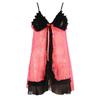 European-American Style Mesh Lace Nightgown Pajamas - Sexy and Flirtatious Cardigan Design for Women