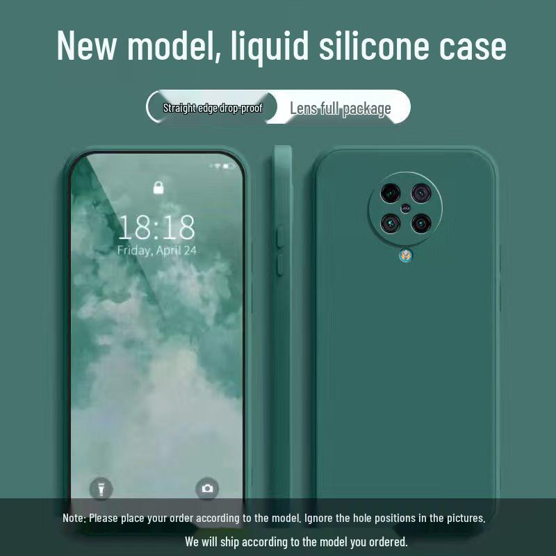 Redmi K30 Ultra Simple Solid Color Silicone Drop-proof Case