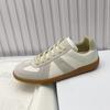 Sapatos Derby Casuais de Primavera Mulher Homem Patchwork de Couro Biqueira Redonda Tênis Sapatos de Cadarço de Primavera para Amantes Masculino 2025