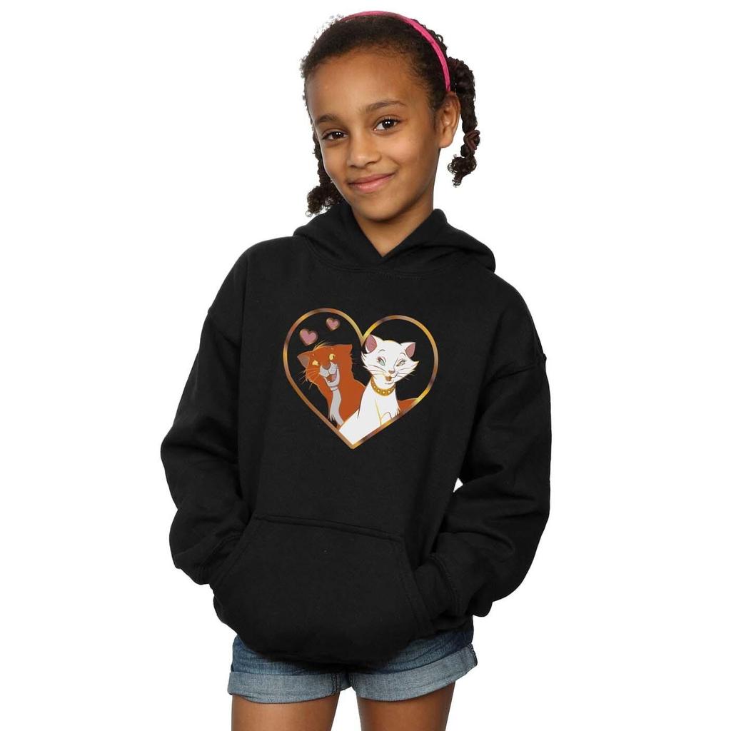 Disney Girls The Aristocats Heart Hoodie