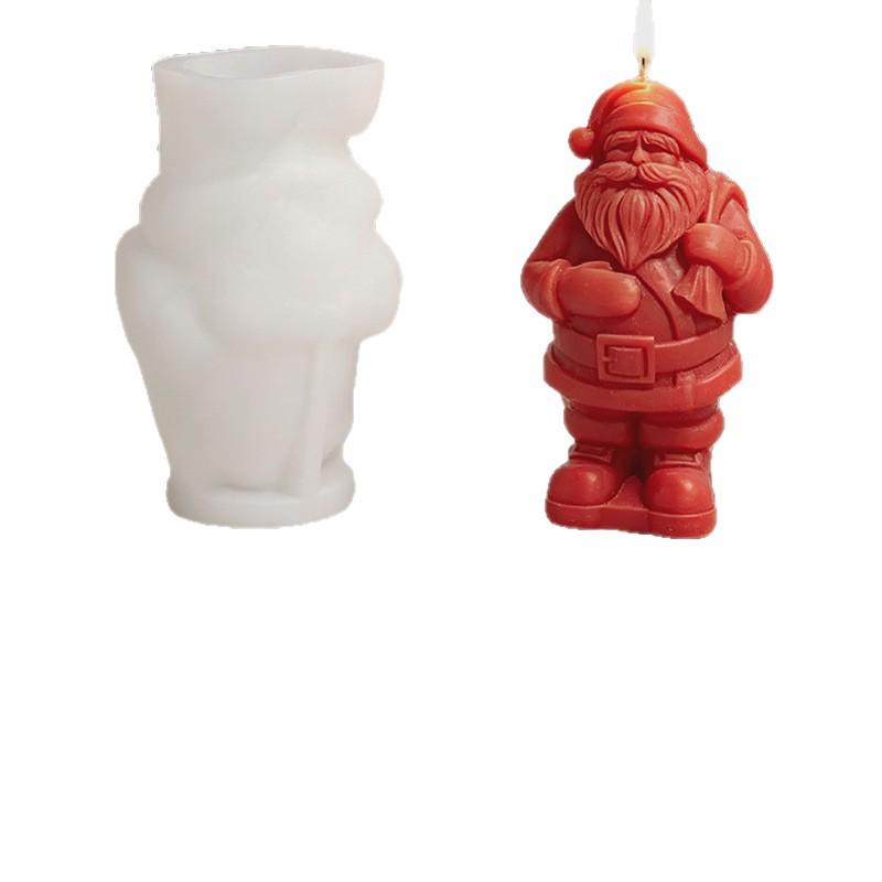 Santa Candle Mold for Christmas Ornaments and Aromatherapy Plaster Decorations