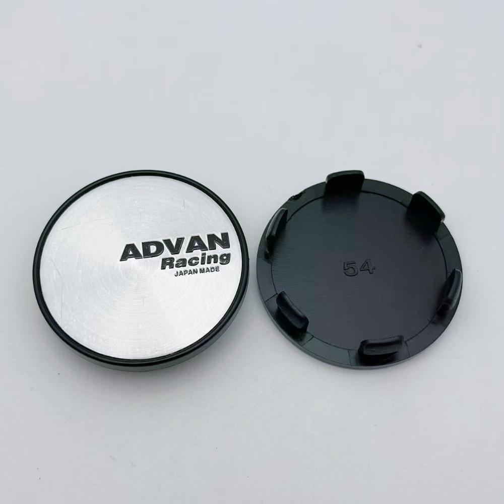 4pcs 54mm Advan Racing Logo Emblem Car Wheel Center Caps Car Accessories for Wheel Centre Cover Auto Rims Dust Cover Hubcaps