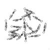 20 Pieces Fishing Swivel Snap Corkscrew Swivels Connector with Rolling Saltwater 16mm-27mm