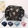 Five-color Fashionable Drawstring Makeup Bag Storage Bag, Portable Travel Storage Makeup Bag One-piece Set