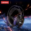 Original Lenovo E03 Kabelgebundener RGB-Licht Kopfhörer mit Mikrofon USB-Anschluss 50mm Immersive Treiber 7.1 HD Anruf Rauschunterdrückung Over-Ear Gaming Kopfhörer