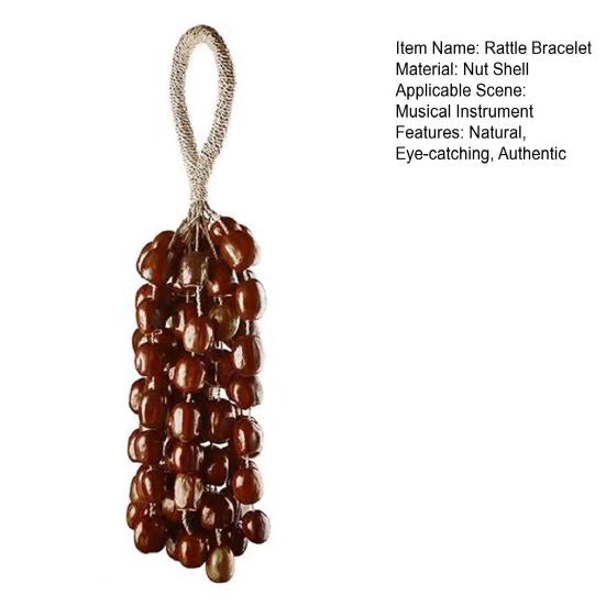 Cacho Seeds Rattle Bracelet Anklet African Shaker Nut Shell Bracelet Natural Percussion Musical Instruments
