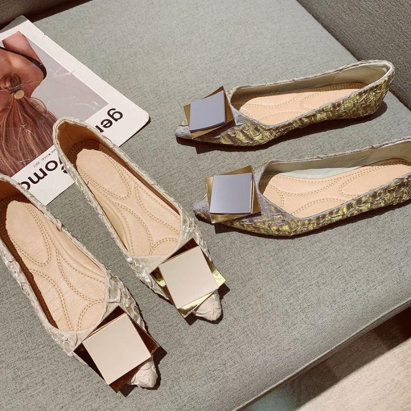 Slip-on Woman Flats Spring and Autumn Pointed Toe Shoes for Women Quick Delivery Cheap Clearance 39 Chic Elegant Popular Shoe