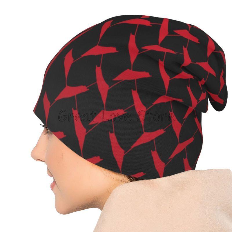 Palestine Flag Skullies Beanies Caps Kufiya Hatta Warm Bonnet Cap Adults Knit Hat Headwear Unisex Slouchy Scarf Skullies Beanies