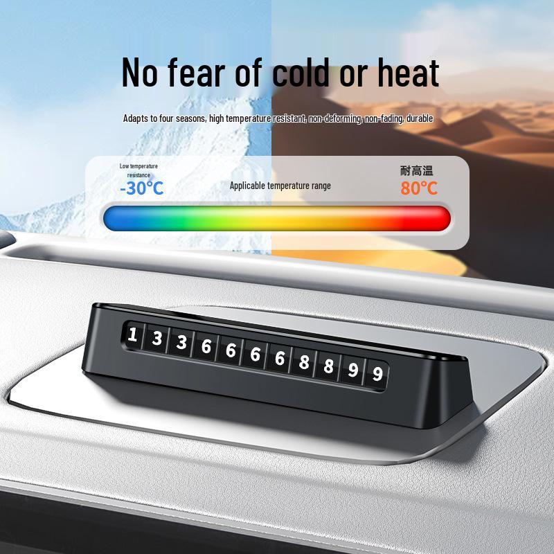 Temporary Parking Plate for GAC Trumpchi M8 GS8 Xiang S7 S9 - Double Number Movable Car Phone Card
