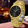 Men Quartz Watch Minimalist Fashion Wristwatch Stainless Steel Strap Luxury Gift Box Set Classic Waterproof Watch for Men