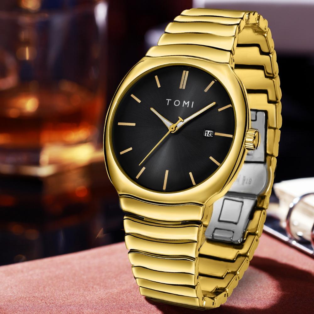 Men Quartz Watch Minimalist Fashion Wristwatch Stainless Steel Strap Luxury Gift Box Set Classic Waterproof Watch for Men