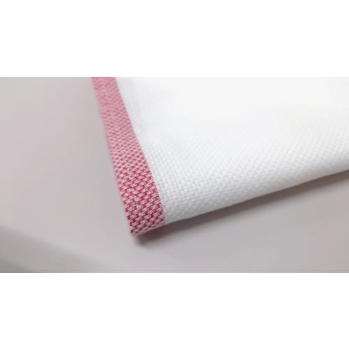 Japanese-Made Kitchen Cloths, 100% Cotton, Professional/Commercial Use, 10-Count (Red)