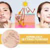 Polvere Modellante Solare, SPF 50 Pennello Polvere Solare per Viso e Cuoio Capelluto, Lunga Tenuta Leggera Traspirante, Controllo dell'Olio Finitura Opaca Naturale