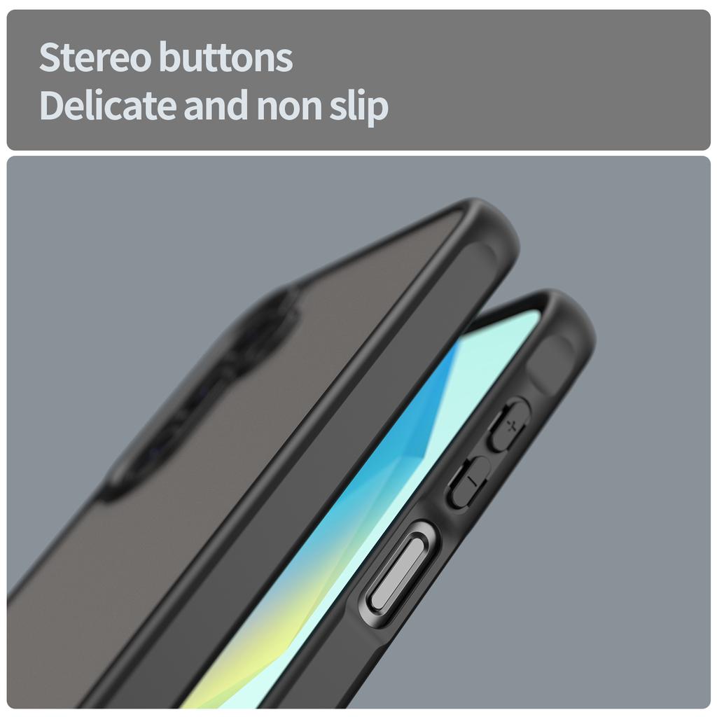 For Samsung Galaxy A16 4G/Galaxy A16 5G Case with Screen Film WANLONFENG FD Series Skin Touch TPU PC Phone Back Cover