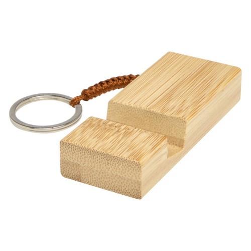 Bosona Bamboo Keychain Mobile Phone Stand
