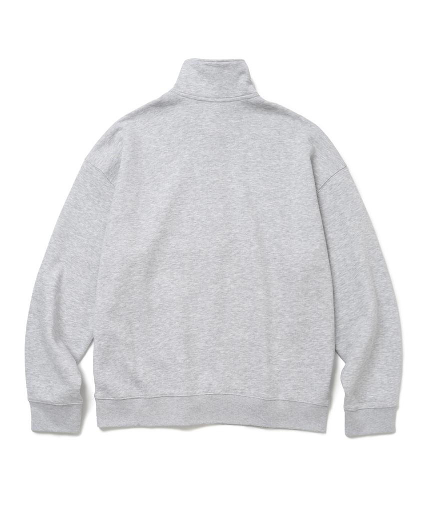 XOX Brushed Oversized Half-Zip Sweatshirt [M/Grey]