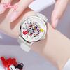 Disney Jungen Mode Cartoon Uhr Niedliche Kinder Mickey Maus Uhren Kinder Jungen Mädchen PU Leder Quarz Armbanduhr Uhr Geschenk