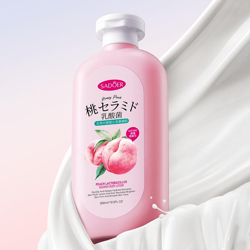 Peach Lactic Acid Bacteria Body Lotion SADOER Autumn and Winter Moisturizing Body Cream