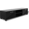 VidaXL TV Stand Black Glossy 120 X 40.3 X 34.7 Cm