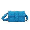 Baguette Bag Vintage Logo Twisted FF Pattern Canvas And Leather Clutch Shoulder Crossbody Bag Men Bags Blue 7M0295AFSMF1EGW
