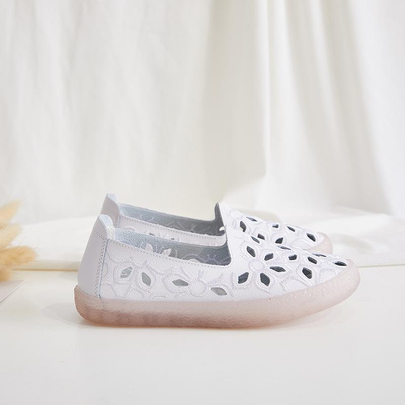 Summer Women Moccasins Leather Shoes Driving Comfort Flats Casual Nurse Penny Loafers Walking Minimalist Maternity Shoes for Girl