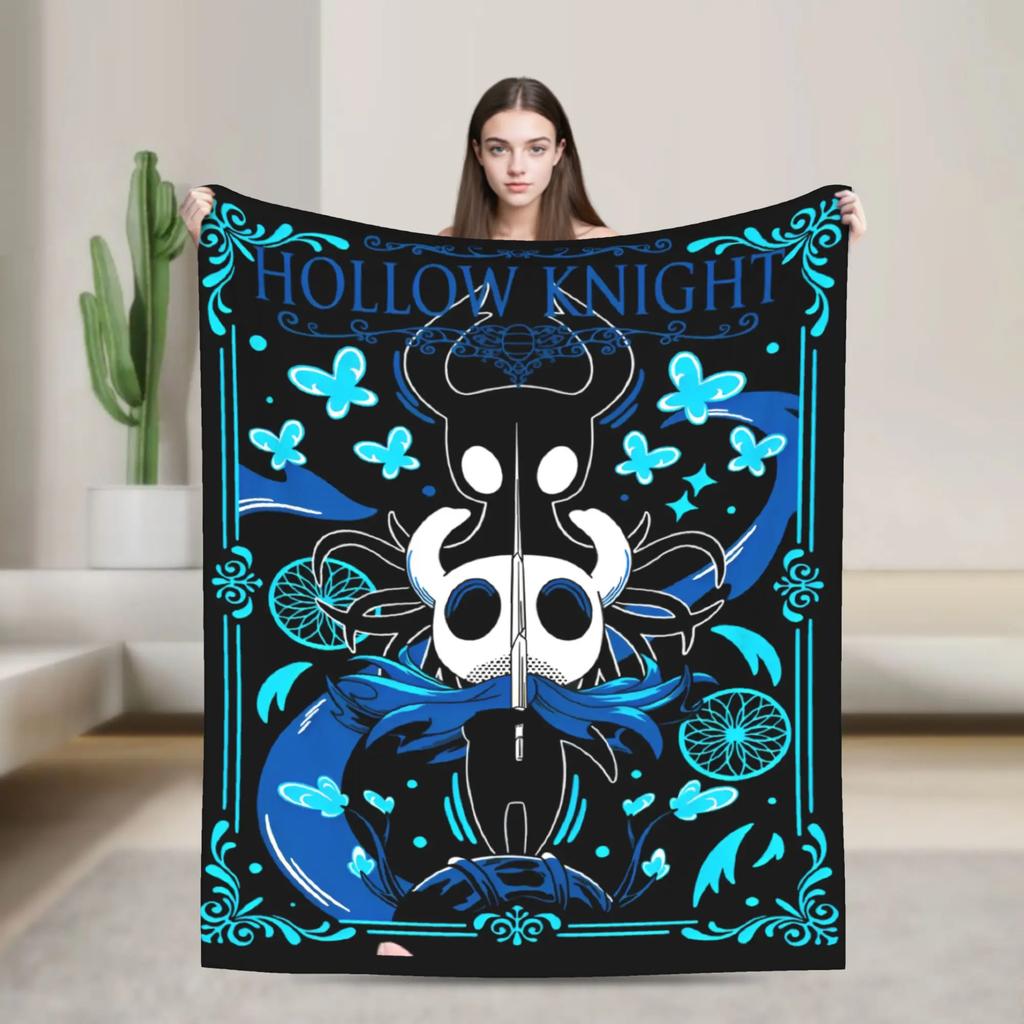 Hornet Hollow Knight Silksong Bug Warrior Plush Blanket Soft Warm Throw for Home Car Decor