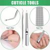 Stainless Steel Elbow Rubber and Plastic Nail Clippers Large Opening Secondary Cutting Anti-splash Nail Clipper Set