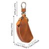 Crazy Horse Leather Car Key Pouch Genuine Leather Key Holder  for Secure Keys Storage