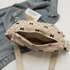 Korean Fashion Cute Bow Printing Girls Fanny Packs Adjustable Belt Ladies Casual Crossbody Shoulder Bags Streetwear Waist Bag