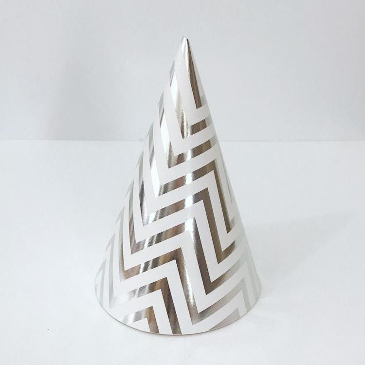 Children'S Birthday Party Decoration Wavy Bronzing Paper Hat Children'S Birthday Hat Party Hat Customization