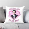 Nathan Fielder For Me Pink Heart Pillowcase Polyester Linen Velvet Creative Zip Decor Throw Pillow Case Car Cushion Cover