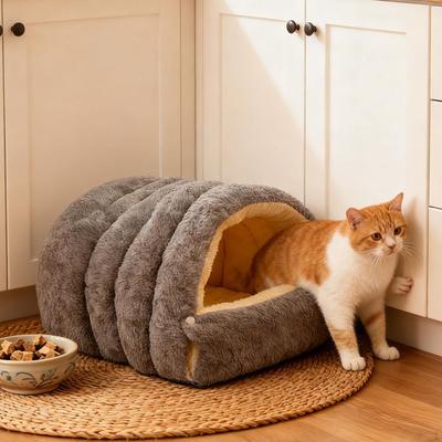 Bed Cat Nest Hideaway Soft Warm Cute Winter Thickened House Pet for Cats Kitten Puppy Small Dogs