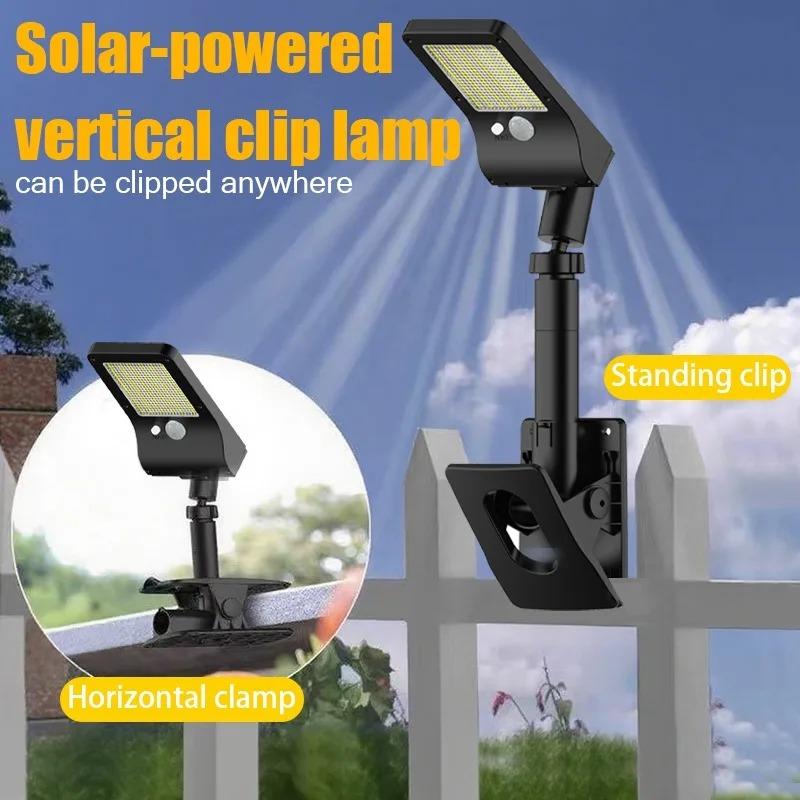 Solar Wall Light Solar Fence Light Waterproof Motion Sensor LED Induction Lamp Auto On/Off Security Porch Light for Camping