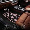 4 Stück Auto-Fußmatten, Niedliches Rosa Blumenmuster, Strapazierfähiges Polyester-Material, Vordere und Hintere Matten, Für Vollständigen Schutz des Auto-Innenraums