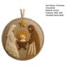 Handmade Nativity Christmas Tree Ornament Acrylic Religious Birth of Jesus Scene Christian Xmas Hanging Decor Unique Gift