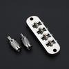 4 String Guitar Bridge Replacement Roller Saddle Guitar Bridge Tailpiece Electric Guitar Bridge Easy To Install