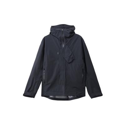 Hooded Drop Shoulder Waterproof Sweat-Wicking Jacket Men Jacket Black 1387991-001
